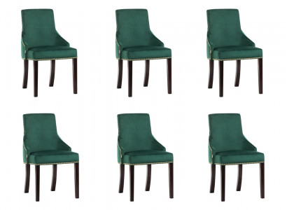 6x Design Polster Sitz Stühle Modern Seht Garnitur Sessel Lounge Club Set